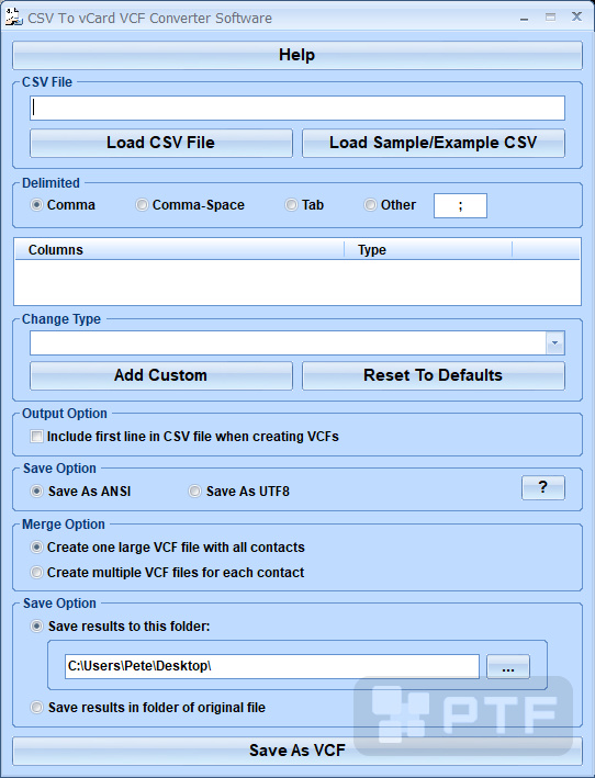 Csv To Vcard Vcf Converter Software For Windows Free Download 3374