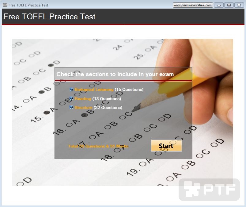 Free TOEFL Practice Test For Windows, Free Download