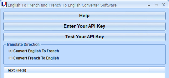 English To French and French To English Converter Software for Windows