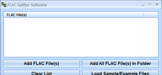 FLAC Splitter Software for Windows, free download