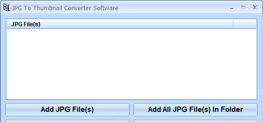 JPG To Thumbnail Converter Software for Windows, free download